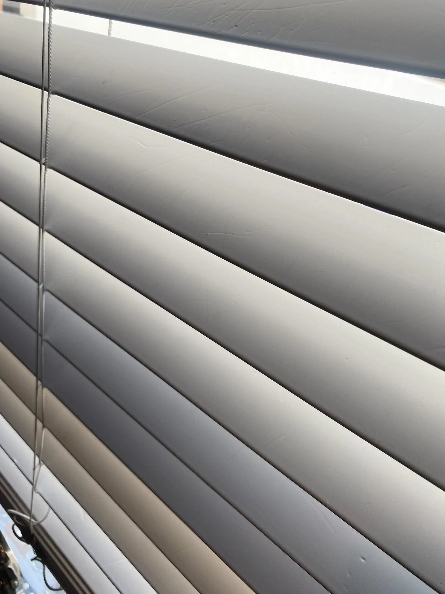 Window blinds after cleaning